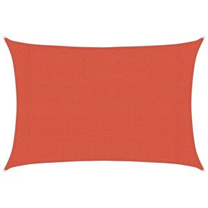 vidaXL Toldo de vela HDPE terracota 160 g/m&sup2; 3x5 m
