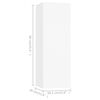 vidaXL Muebles para TV 2 uds madera contrachapada blanco 30,5x30x90 cm