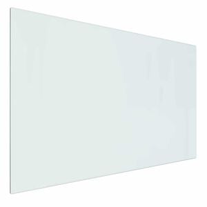 vidaXL Placa de vidrio para chimenea Transparente 80 x 50 cm Cristal