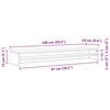 vidaXL Soporte de mesa pantalla contrachapada color roble 100x24x13 cm