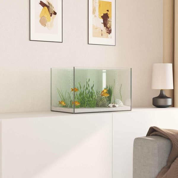 vidaXL Acuario con almacenamiento Transparente 40 x 25 x 25 cm Cristal