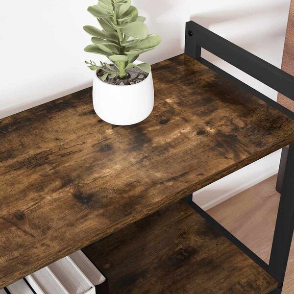 vidaXL Estante de libros Roble ahumado 80 x 30 x 85 cm