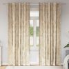 vidaXL Cortinas de Terciopelo 2 pcs Crema 245 x 140 cm Terciopelo