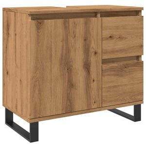 vidaXL Mueble de lavabo madera de ingenier&iacute;a roble artisan 65x33x60 cm