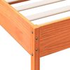vidaXL Estructura de cama sin colch&oacute;n madera de pino marr&oacute;n 90x200 cm