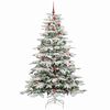 vidaXL Árbol de Navidad artificial con ramas articuladas 210 cm