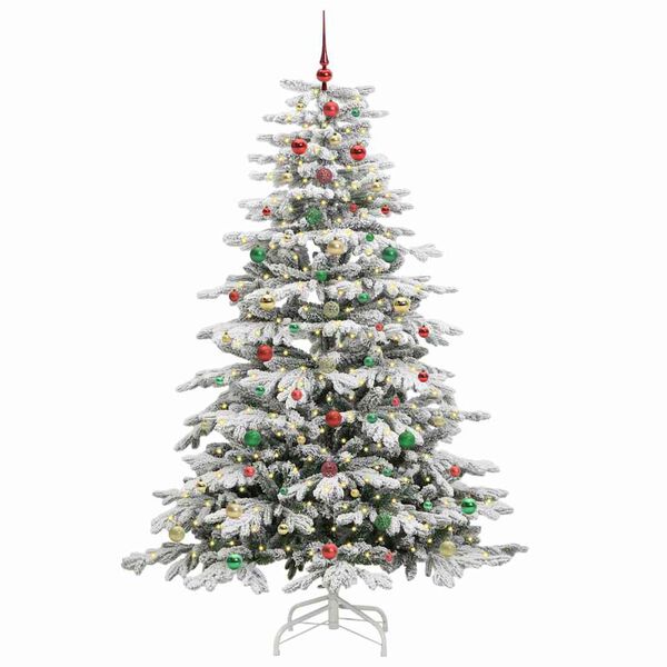 vidaXL Árbol de Navidad artificial con ramas articuladas 210 cm