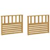 vidaXL M&oacute;dulo de Descansabrazos 2 pcs Blanco 80 x 6 x 61 cm