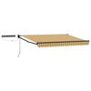 vidaXL Toldo Retr&aacute;ctil El&eacute;ctrico Amarillo, Gris, Antracita 2,5 x 2 m