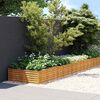 vidaXL Jardinera acero corten 770x100x36 cm