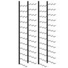 vidaXL Botelleros de pared para 72 botellas 2 unidades hierro negro
