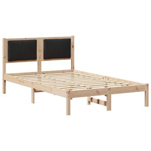 vidaXL Estructura de cama Negro 120 x 200 cm Madera de pino macizo