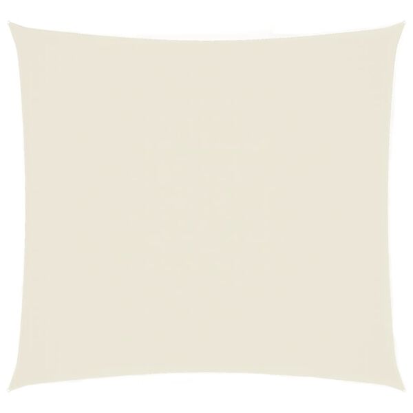vidaXL Toldo de vela cuadrado tela Oxford color crema 4,5x4,5 m