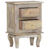 vidaXL Mesita de noche madera maciza de mango 40x30x55 cm
