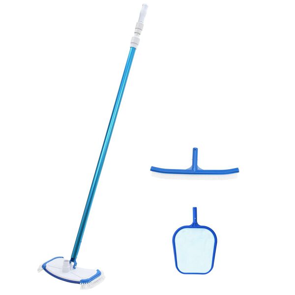 vidaXL Kit de mantenimiento de piscina 9 piezas