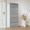 vidaXL Mueble zapatero madera contrachapada gris Sonoma 59x17x169 cm