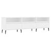 vidaXL Mueble de TV madera contrachapada blanco 150x30x44,5 cm