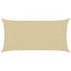 vidaXL Toldo Vela Beige 2 x 6 m HDPE