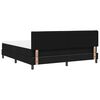 vidaXL Cama tipo Box Spring con colch&oacute;n Negro 180 x 200 cm tela