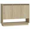 vidaXL Aparador de madera contrachapada roble Sonoma 97x31x75 cm