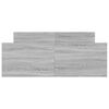 vidaXL Estructura de cama con cabecero piecero gris Sonoma 120x200 cm