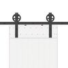 vidaXL Kit de herrajes para puertas correderas acero negro 200 cm