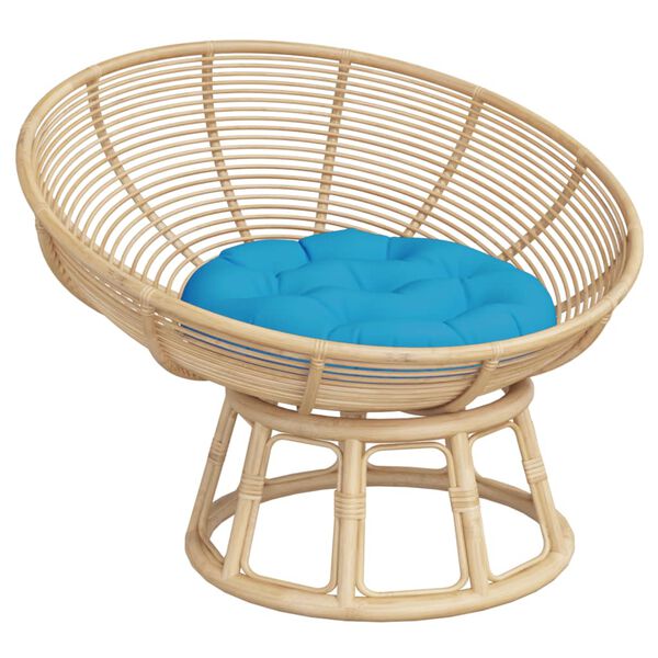 vidaXL Coj&iacute;n redondo tela Oxford azul claro &Oslash; 60x11 cm