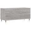vidaXL Mueble para discos madera contrachapada gris Sonoma 100x38x48cm