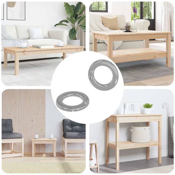 vidaXL Arandelas 2 pcs Plateado 10 x 10 x 0,8 mm Hierro