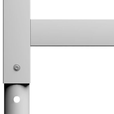 vidaXL Estructura de banco de trabajo 2 uds metal 85x(69-95,5)cm gris