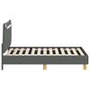vidaXL Estructura de cama para niños pequeños con cabecera Gris oscuro
