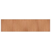 vidaXL Alfombra rectangular bambú color natural 100x400 cm