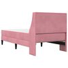 vidaXL Estructura de cama con colch&oacute;n Rosa 90 x 200 cm Terciopelo
