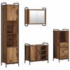 vidaXL Juego de Muebles de Ba&ntilde;o 4 uds. Madera envejecida
