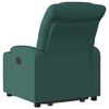 vidaXL Sillón eléctrico reclinable elevable de tela verde oscuro