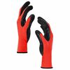 vidaXL Guantes de Trabajo 12 pcs Rojo y Negro 10 / xl