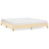 vidaXL Cama sin colch&oacute;n tela color crema 180x200 cm