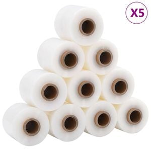 vidaXL Film estirable 50 unidades transparente 23 &micro;m 10 cm x 150 m