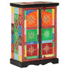 vidaXL Aparador pintado a mano puertas madera maciza mango 53x30x75 cm