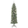 vidaXL &Aacute;rbol Navide&ntilde;o Artificial Delgado con 300 LED Verde y 240 cm
