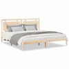 vidaXL Cama extralarga sin colch&oacute;n madera maciza 200x210 cm