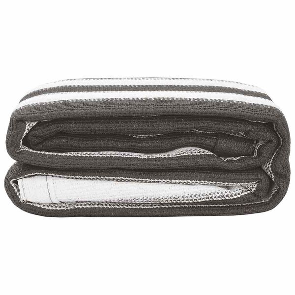 vidaXL Alfombra de tienda de campa&ntilde;a antracita y blanco 300x500 cm