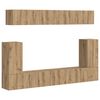 vidaXL Conjunto de mueble de TV 5 uds. Roble artisan