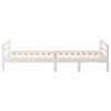 vidaXL Cama sin colch&oacute;n madera maciza de pino blanca 80x200 cm