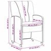 vidaXL Sillas de Comedor con Ruedas con ruedas 2 pcs Marr&oacute;n oscuro