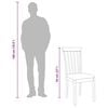 vidaXL Sillas de comedor con cojines 2uds madera maciza natural caucho
