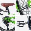 vidaXL Bicicleta Infantil 24 Pulgadas 6-Speed para 8-12 a&ntilde;os Verde