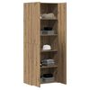 vidaXL Aparador alto 2 pcs Roble artesanal 70 x 42,5 x 185 cm