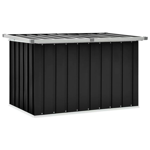 vidaXL Caja de almacenaje para jard&iacute;n gris antracita 109x67x65 cm