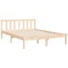 vidaXL Estructura de cama sin colch&oacute;n madera de pino blanca 140x200 cm